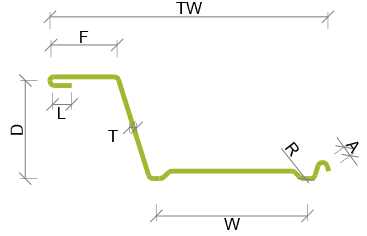 Knudson - Half lipped resilient channel