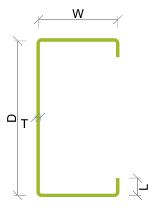 Knudson - Lipped channel section